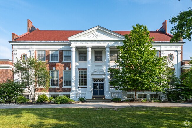 The back entrance to Cape Elizabeth's Middle School.