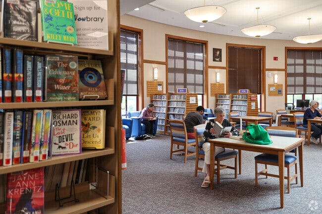 Dive into a new book at the North Andover Library.