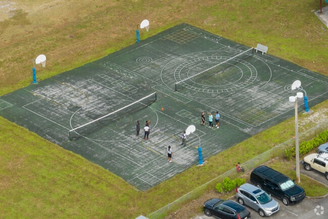 The basketball courts at Whispering Pines.