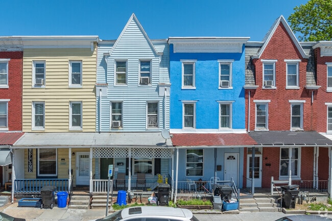 Colorful homes dot the residential streets of South Allison Hill.