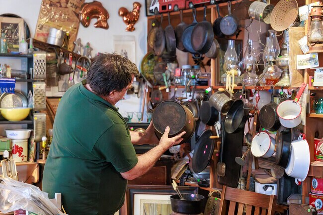 People looking for antiques will stop into the 5 Stop Shop, the only store in McLean.