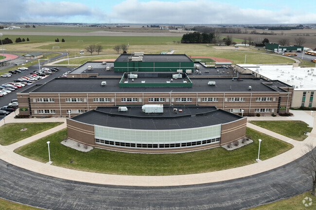 Evergreen High School Aerial Front