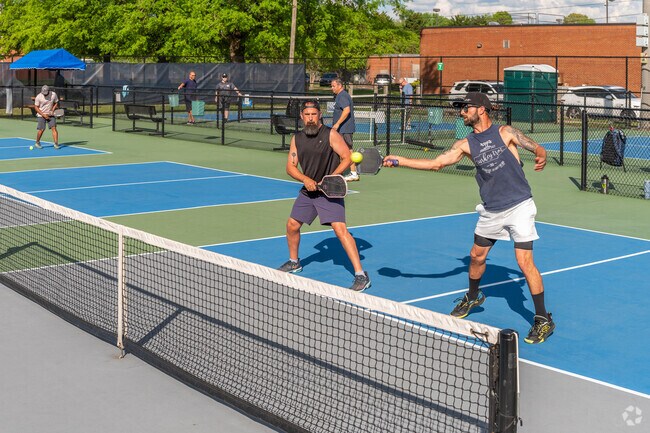 Locals love the new pickleball courts at Riverview Park.