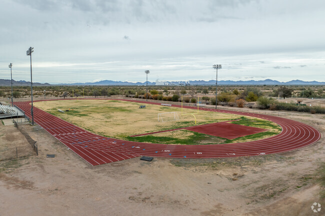 Play some football at Gila Bend Elementary School in Gila Bend.