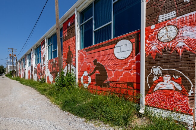 Clinton's artistic community is evident in the vibrant colors found throughout.