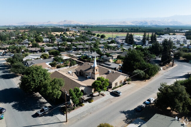 Churches like Saint James Mission can be found in the heart of residential streets in Strathmore.