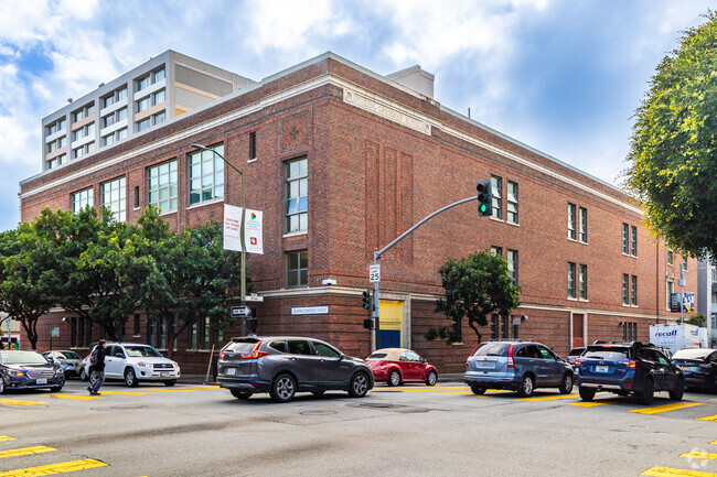 Redding Elementary sits on a busy downtown corner.