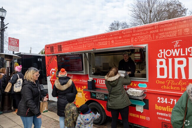 Foodtrucks provide a variety of dining options at one of the many events in Canal Fulton, Ohio.
