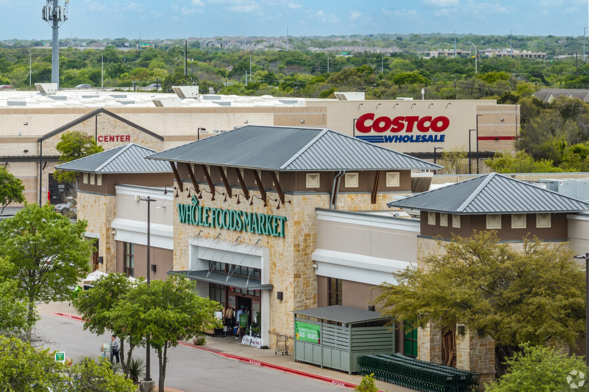 Locals in Meridian can rely on Costco and Whole Foods Market for all their grocery needs.