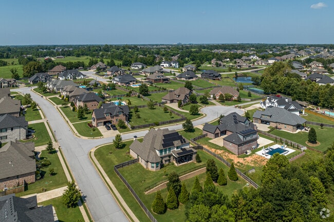Otter Creek Estates lies at the edge of Cave Springs, about 20 minutes south of Bentonville.