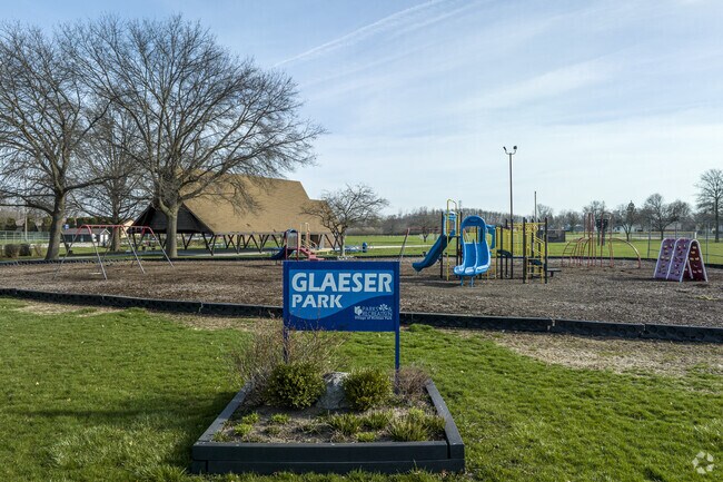 Gleaser Park is Richton Park’s largest park and has many amenities for the community.