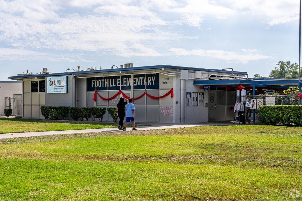 Step into Foothill Elementary School through its inviting entrance.