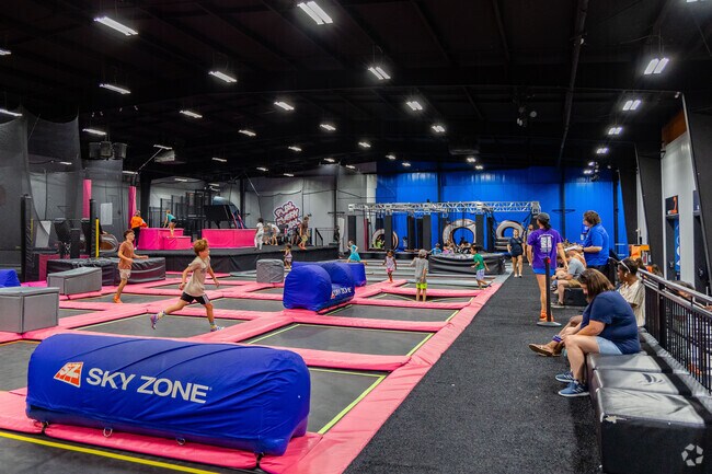 Sky Zone Trampoline Park captivates children who are energetic near Governors Square.