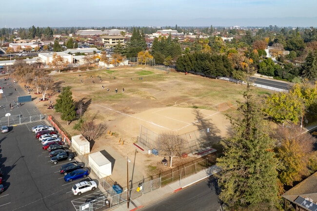 The field at Bullard Talent Project School in Fresno.