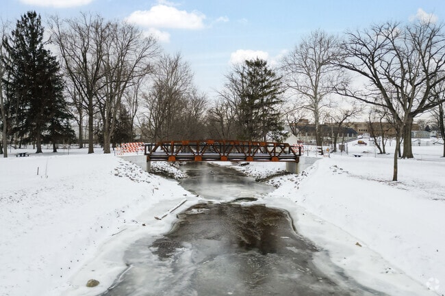 Eckhart Park in Auburn is a 10 acre park that offers picnic shelters, a disc golf course, as well as sand volleyball courts.