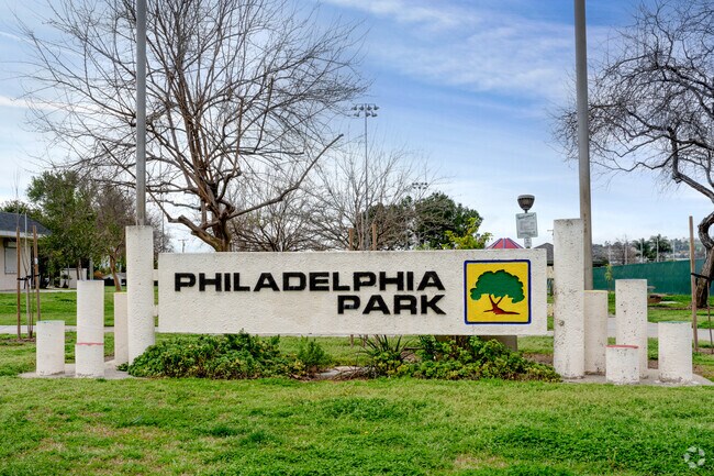 Philadelphia Park is located in the heart of South Pomona for easy access to residents.