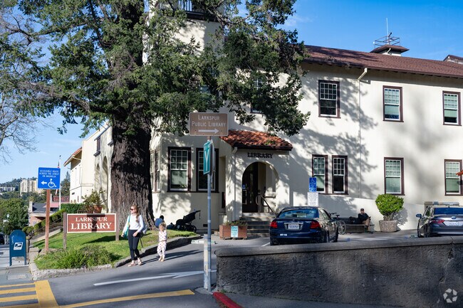 The Larkspur library is a great resource to the South Magnolia neighborhood.