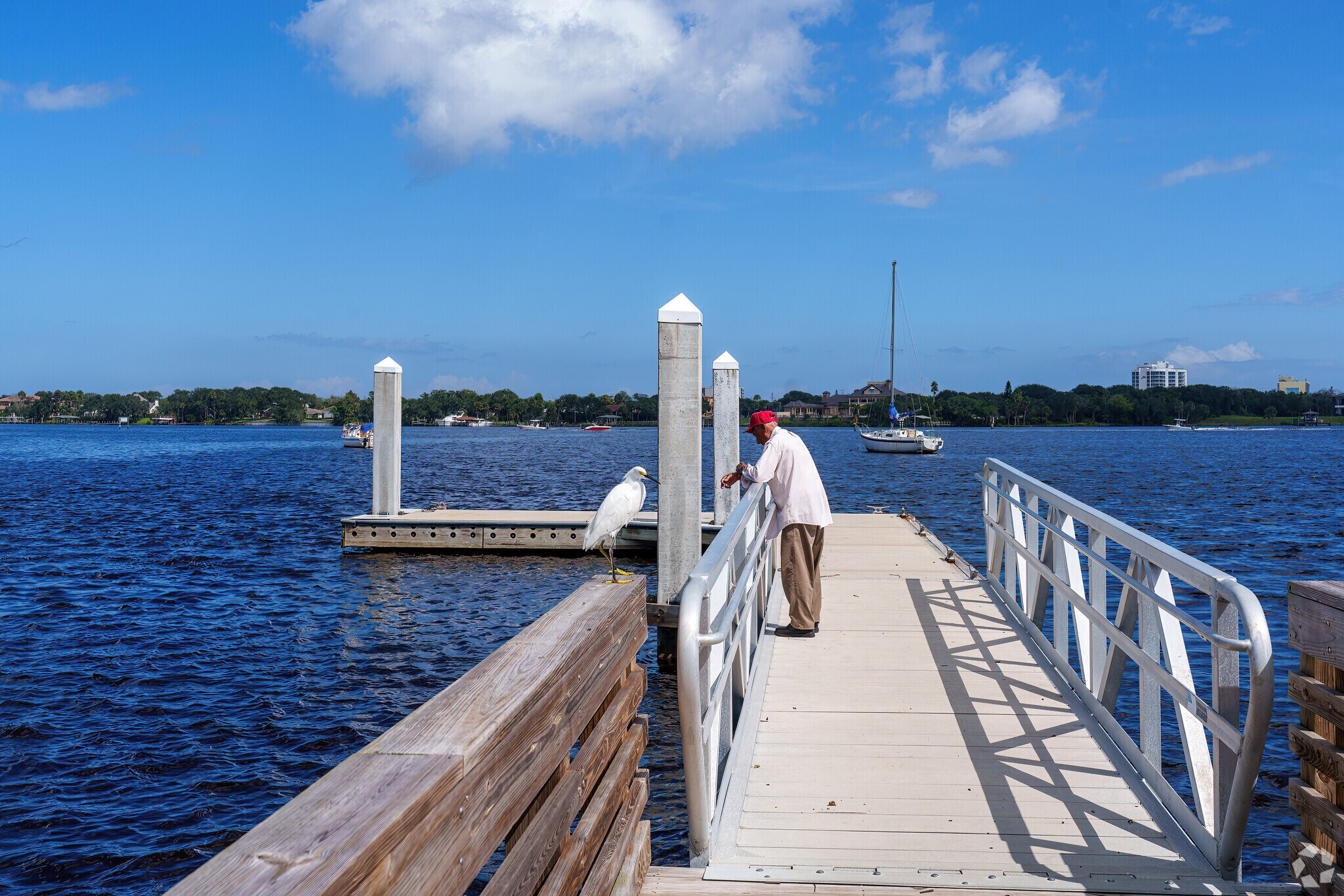 A Country Club Harbor resident cherishes the Halifax River's tranquility on a beautiful day.