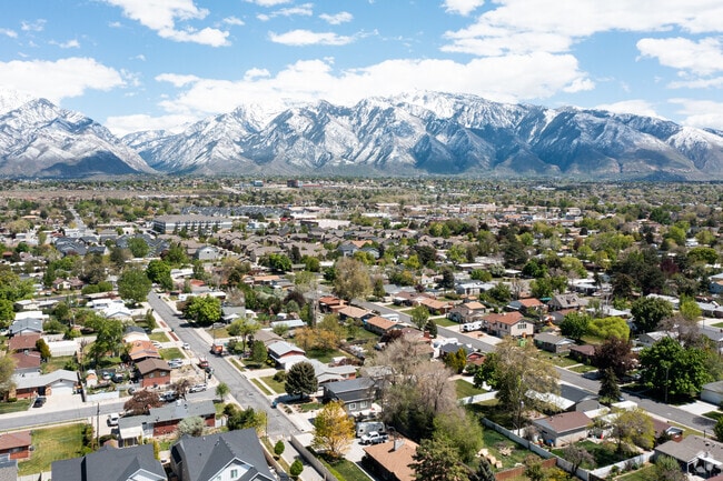 Sandy, Utah, residents are nestled beside snow-capped mountains.