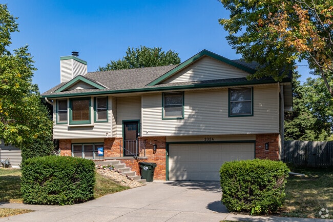 The split level is a common home style in the West A neighborhood.