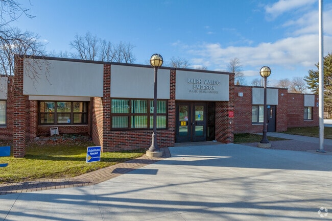 Ralph Waldo Emerson Elementary School entrance.