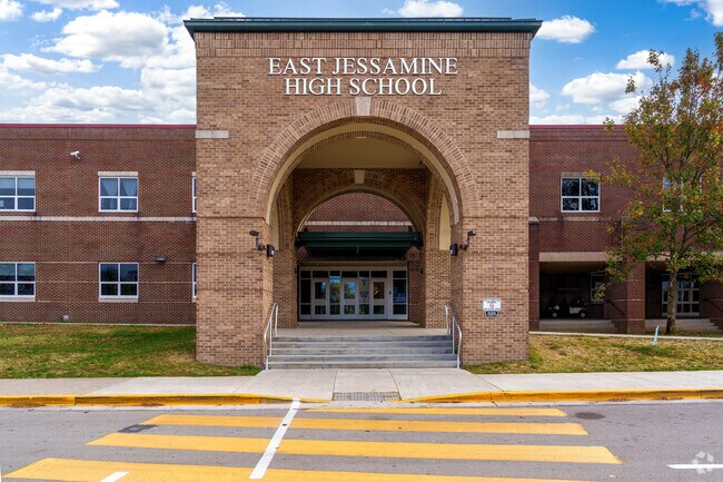 East Jessamine High School is located on Sulphur Well Pike in Nicholasville, Kentucky.