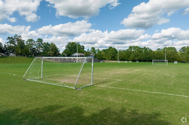 Centennial Park has soccer fields, playgrounds, and picnic areas in Southwest Wake County.