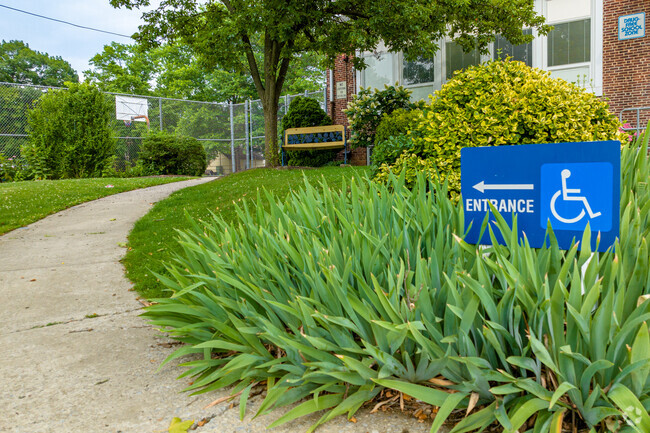 Ramp access at Mark Newbie Elementary School in Collingswood, NJ.