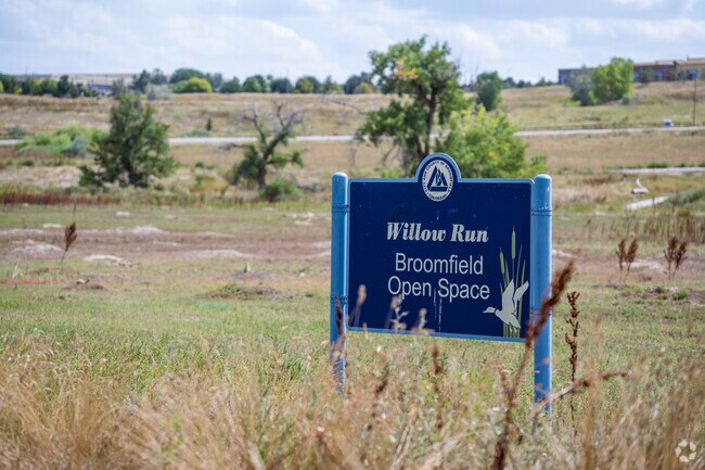 Willow Run Open Space is a short walk from Columbine Meadows in Broomfield, Colorado.