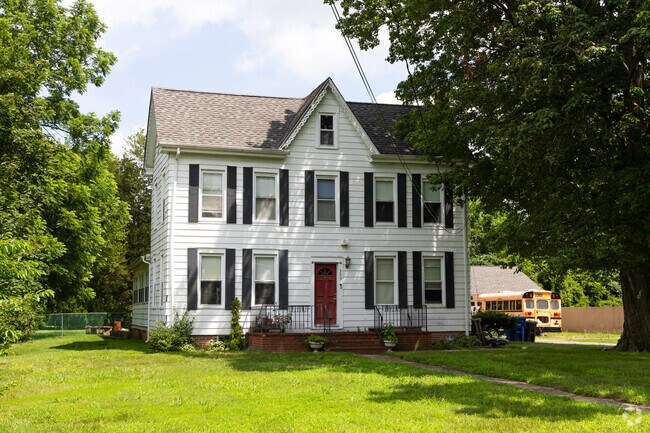 Colonial style homes are a popular option in Wrightstown.