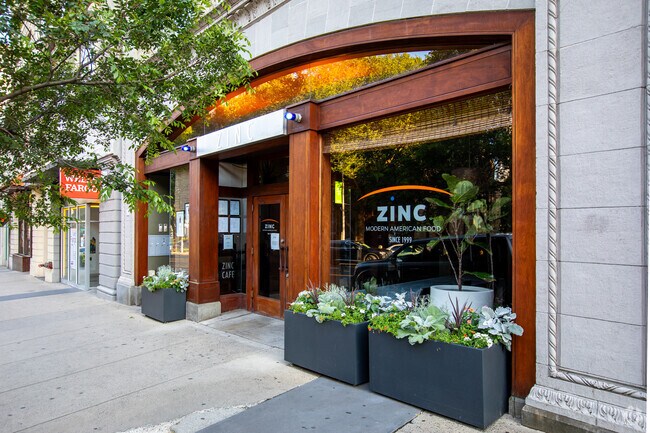 Zinc offers seasonal New American plates on Chapel Street.