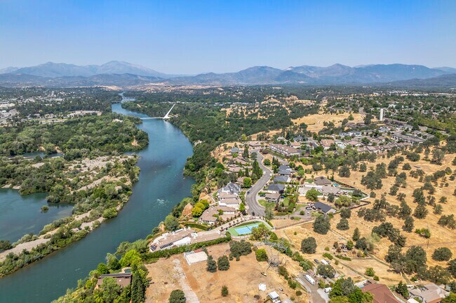 Bluffs neighborhood overlooks the Sacramento River and downtown Redding.