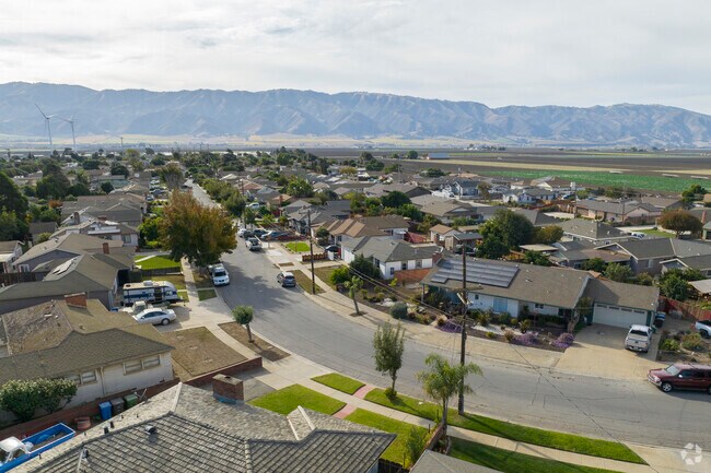 Aerial Context of a homes in Gonzales, California.