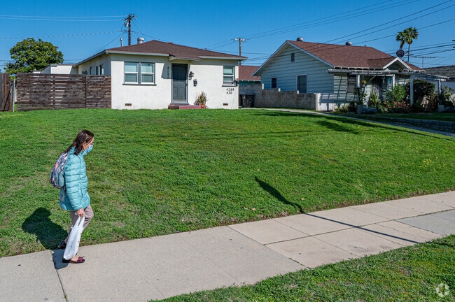 Alhambra Acres features modest, well-kept homes.