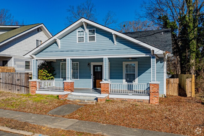 Smaller ranch homes are prevalent in the Burch Avenue neighborhood.