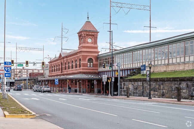 The Furness-designed Wilmington Station is a major travel hub for Hedgeville residents.