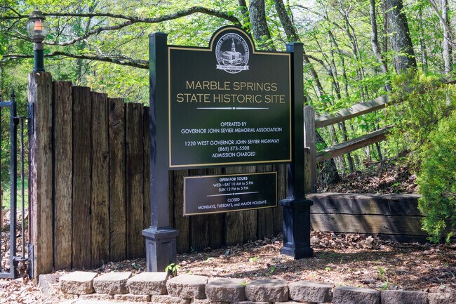 The Marble Springs State Historic Site sits on the John Sevier Home property.