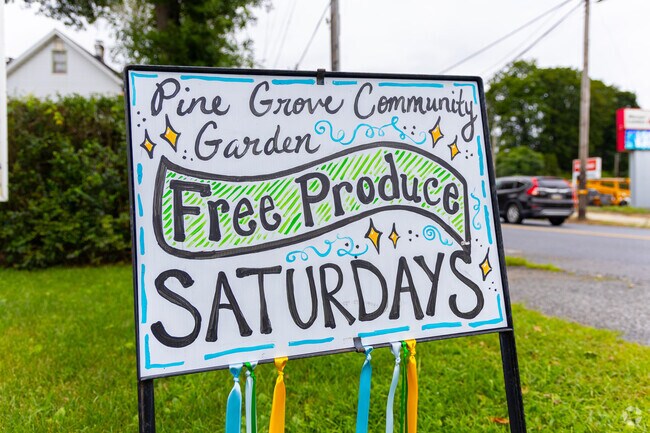 Pine Grove Community Garden near Washington Township offers free produce on Saturdays.