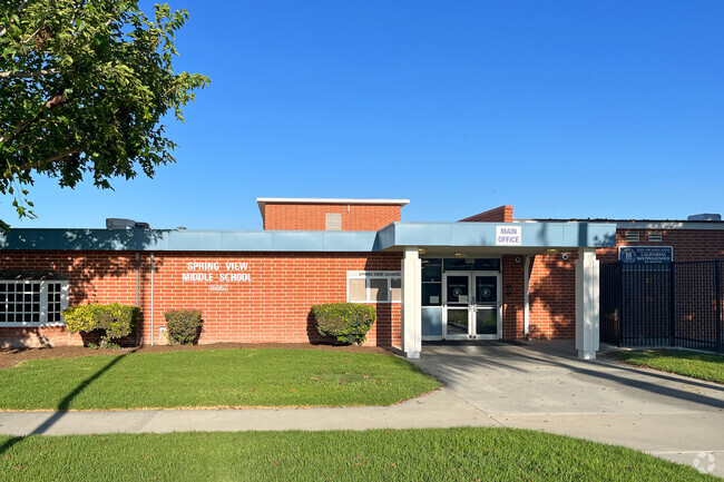 Spring View Middle School entrance.