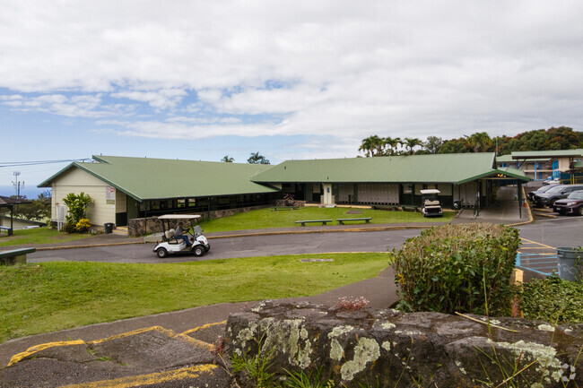 Golf carts are a convenient way to get around Konawaena Middle School.