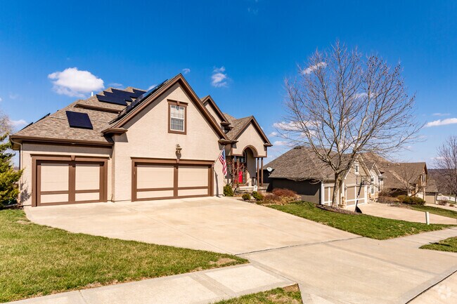 Breen Hills has larger family homes with three-car garages.