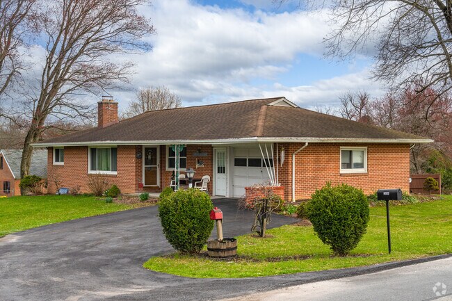 Brick Ranch homes on small lots are common in Weigelstown.