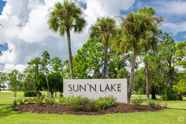 Sun N Lake is a residential community with a publicly accessible golf club and businesses.