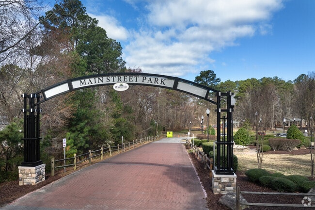 Main Street Park is Rolesvilles central green space, popular for its two large playgrounds.