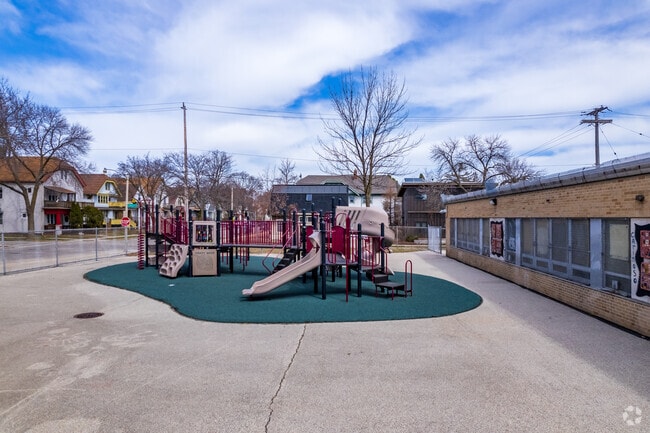 The Pierce Elementary playground is a fun place for kids to run free during recess.