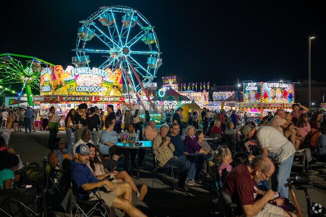 Locals enjoy a night out at Gardendale's annual Magnolia Festival.