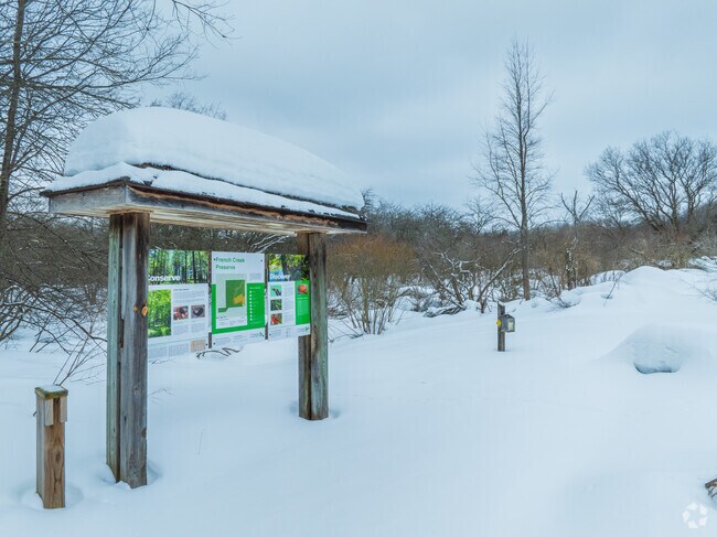 The French Creek Preserve provides the neighborhood with natural wildlife.