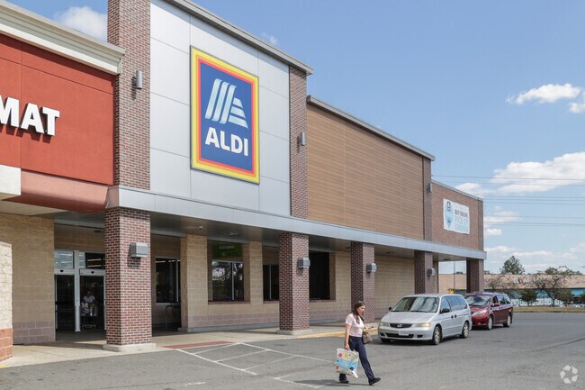 Residents of Sudley enjoy the convenience of nearby stores like Aldi to pick up the essentials.