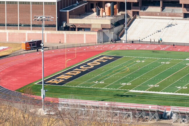 Union-Endicott High School has a large sports field.
