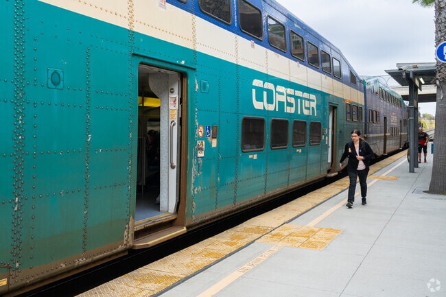 The coaster can easily take you downtown for the station in Solana Beach.